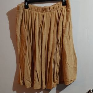 LuLaRoe Madison 2xl yellow pleated skirt EUC